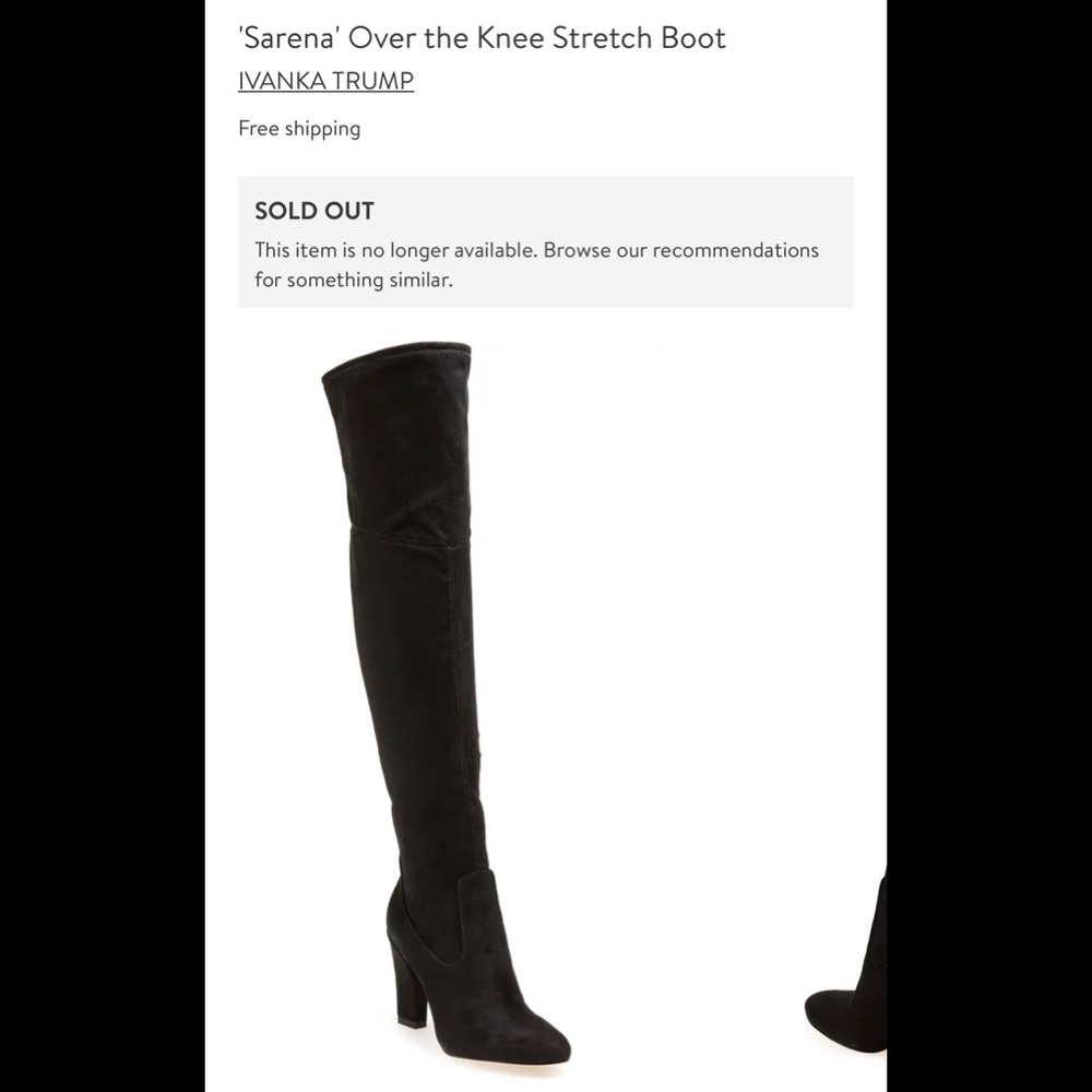 Ivanka Trump Sarena Over the Knee Stretch Boots